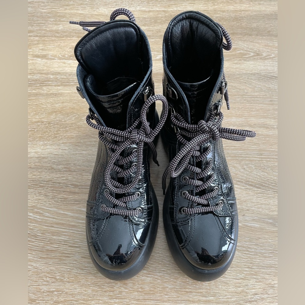 AGL Lace Up Platform Combat Boots